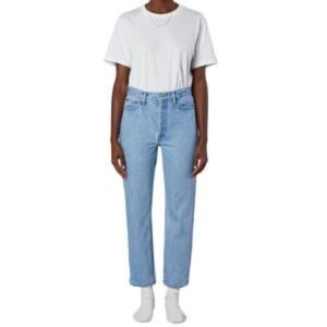 STILL HERE JEANS SIZE 25 BABY BLUE FLOWER TATE JEANS NEVER WORN!